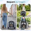 COSTWAY Transporttasche faltbar für Haustiere mit Rollen, Produktbild-Vorschau 4