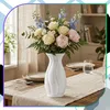 Moderne, elegante, weiße Dekovase für Wohnzimmer, Büro oder Produktbild-Vorschau 8
