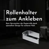 Bürstenking Toilettenpapierhalter ohne Bohren – moderner Produktbild-Vorschau 2