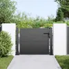 vidaXL Brama ogrodowa Czarna 110 x 105 cm Stal malowana Podgląd zdjęcia produktu 3