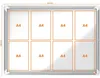 Nobo 1902559, Srebrny, Biały, Stal, Standard, 1012 mm, 732 Podgląd zdjęcia produktu 9