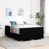vidaXL Cadre de lit avec matelas noir 160 x 200 cm Tissu Voir les images du produit 2