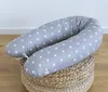 100% Baumwolle Stillkissen Sternchen Grau 190 cm L/XL Produktbild-Vorschau 2