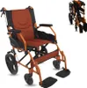 Rollstuhl faltbar Zwei Bremssysteme Sitz 46 cm Klappbare Produktbild-Vorschau 1