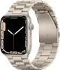 A close-up studio shot of an Apple Watch with a metal band. Produktbild-Vorschau