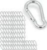 100x Feuerwehr Karabinerhaken 40x4 mm | Schnapphaken Produktbild-Vorschau 1