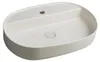 Isvea INFINITY OVAL Aufsatzwaschbecken, 60x40cm, Ivory Produktbild-Vorschau 1