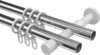 Interdeco Gardinenstange / Vorhangstange Chrom / Schwarz, Produktbild-Vorschau 3