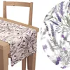 Tischläufer mit Muster 40 x 200 cm Lavendel Blätter und Produktbild-Vorschau 2