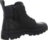 A black Palladium boot shown from the side. Podgląd zdjęcia produktu