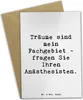 Mr. & Mrs. Panda Grußkarte Spruch Anästhesist Träume - Weiß Produktbild-Vorschau 1