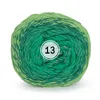 A ball of yarn with a gradient of green colors. Produktbild-Vorschau