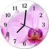 Glasuhr Wanduhr Küchenuhr Echt-Glas 30fi cm Orchidee Produktbild-Vorschau 1