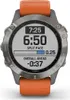 Garmin Fenix 6 Saphir Titan Grau mit orangenem Armband Produktbild-Vorschau 12