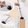 HENNEZ Toilettenbürste Silikon mit Bambus Bürstenhalter - Produktbild-Vorschau 6