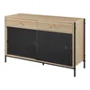 TV skrinka 'Tysnes' 120x40x75 cm dub/čierna Náhľad obrázku produktu 4