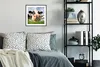 MuchoWow® Gerahmtes Poster Kuh - Bauernhof - Gras - Tiere Produktbild-Vorschau 2