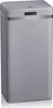 A gray retro-style trash can with a silver band and a small black digital display on the front. Podgląd zdjęcia produktu
