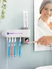 UV sterilizátor zubních kartáčků s držákem a dávkovačem Náhled obrázku produktu 1