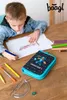 A young boy is drawing at a wooden table, with a Minecraft pencil case and art supplies around him. Anteprima dell’immagine prodotto
