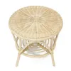 Table en rotin laqué naturel, ronde Ø 62 cm, table Voir les images du produit 6
