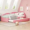 okwish Schlafsofa Daybett 90x200cm mit Ausziehbarem Produktbild-Vorschau 2