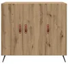 Buffet vidaXL en chêne Artisan 89,5 x 34 x 80 cm, aggloméré Voir les images du produit 5