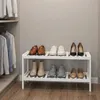 SONGMICS Schmales Schuhregal Bambus 2 Ebenen Platzsparend Produktbild-Vorschau 1