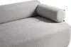 BELIANI 2-Sitzer Sofa Hellgrau Gepolstert mit Schwarzem Produktbild-Vorschau 8