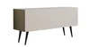 A TV cabinet with black legs on a white background. Voir les images du produit