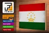 Holzschild Flagge Tadschikistan 30x20cm Tajikistan Vintage Produktbild-Vorschau 4