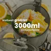 Close-up of a juicer with oranges inside, showcasing its capacity. Produktbild-Vorschau