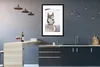 MuchoWow® Gerahmtes Poster Sibirischer Husky im Schnee Produktbild-Vorschau 5