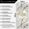 PVC Wandpaneel Duschrückwand Aurora-Gold in Marmor-Optik Produktbild-Vorschau 2