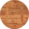 Tischplatte Ø50x2,5 cm Rund Massivholz Akazie 370048 Produktbild-Vorschau 5