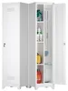 Armadio metallico per scope bianco 165 cm con ripiani e Anteprima dell’immagine prodotto 13