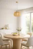 Luxolar LED Pendelleuchte E27 Rattan Boho Beige/Grau - Produktbild-Vorschau 4