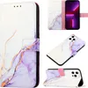 iPhone 13 Pro Hülle, Marmor Motiv Kunstleder Tasche Wallet Produktbild-Vorschau 1