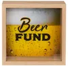Spaarpot Beer Lovers van hout en glas Productafbeelding-voorbeeld 1