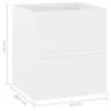 vidaXL Waschbeckenunterschrank Weiß 41x38,5x45 cm Produktbild-Vorschau 7