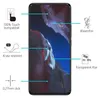 A smartphone screen protector with feature callouts. Produktbild-Vorschau