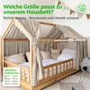 Hausbett Himmel Gold aus Musselin - 2er-Set für Kinderbett Produktbild-Vorschau 4