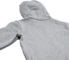 A close-up view of the back of a gray Nike hoodie. Anteprima dell’immagine prodotto