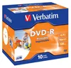 Verbatim 43521, DVD-R, Tlač, Kartón, 10 kusov, 4,7 GB Náhľad obrázku produktu 1