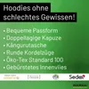 Huuraa Uni Hoodie let´s go camping Zelt XXL Deep Black Produktbild-Vorschau 4