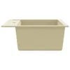 Évier de cuisine Granit Seul lavabo Beige Voir les images du produit 4