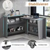 okwish Faltbarer Schreibtisch auf Rollen mit Wireless Produktbild-Vorschau 4