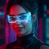LED Glühende Sonnenbrille,Doppelseitige Steuerung, 7 Produktbild-Vorschau 1