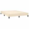 vidaXL Bettgestell ohne Matratze Creme 140x200 cm Stoff Produktbild-Vorschau 3