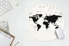 MuchoWow® Mauspad Mousepad Weltkarte - Schwarz - Holz 40x40 Produktbild-Vorschau 5